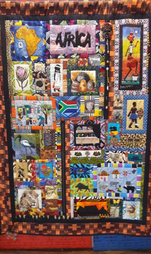 Textilkollage Namibia