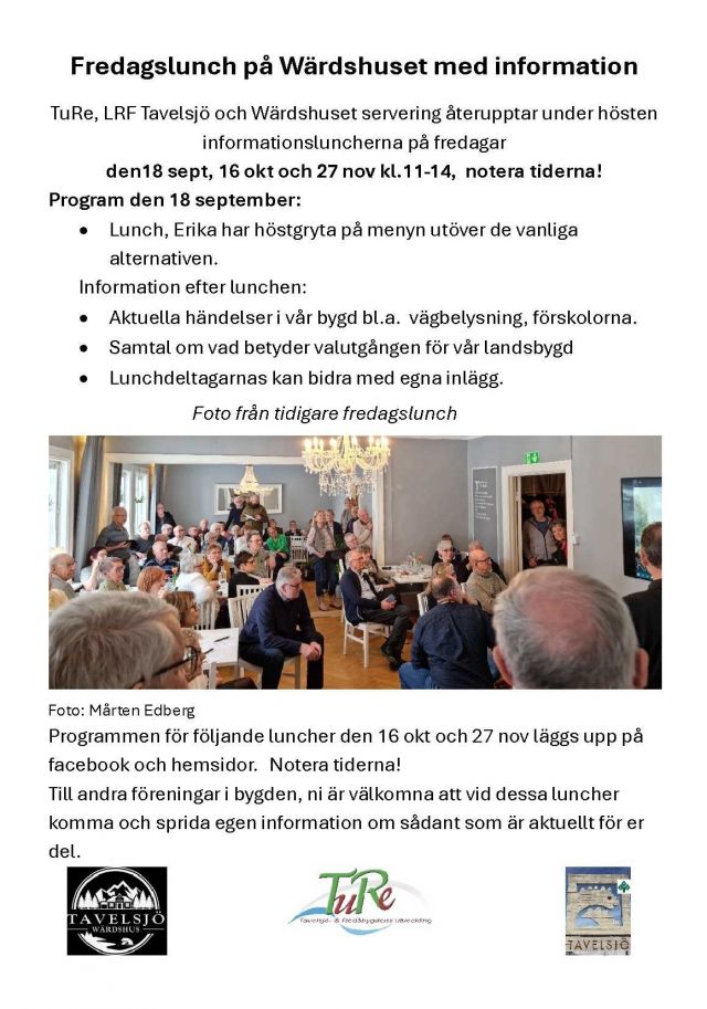Fredagslunch 18.6